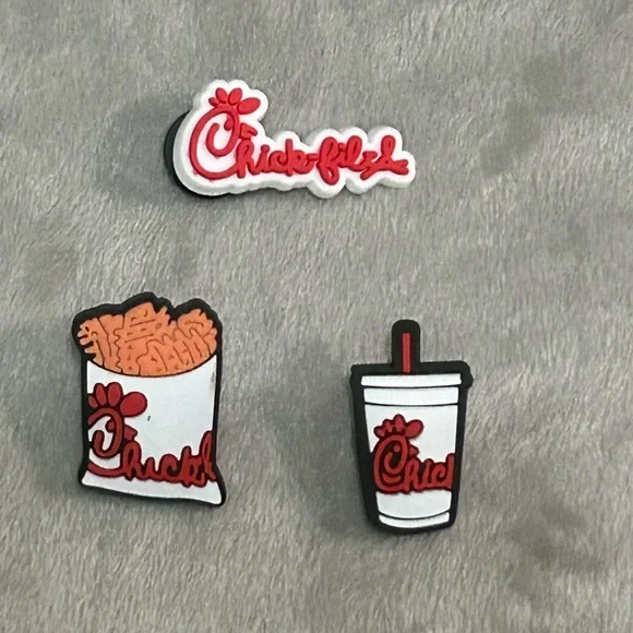 Chick-fil-A Themed Shoe Charms Set - Picture 2 of 3
